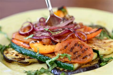 Grilled Vegetable Stacks Ever Open Sauce