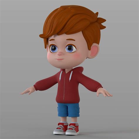 Cartoon Character Arnold 3d Model By Samsimsom
