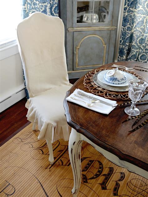 Dining chair slipcover tutorial (updated) | miss mustard seed. How to Make a Custom Dining Chair Slipcover | HGTV