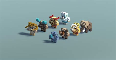 3d Voxel Animated Models Beasts