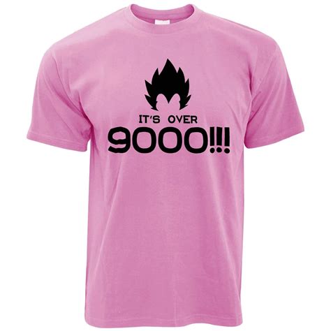 Novelty Anime Parody T Shirt Its Over 9000 Slogan Shirtbox