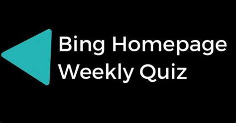 Bing Homepage Weekly Quiz Business Development Manager The Dots