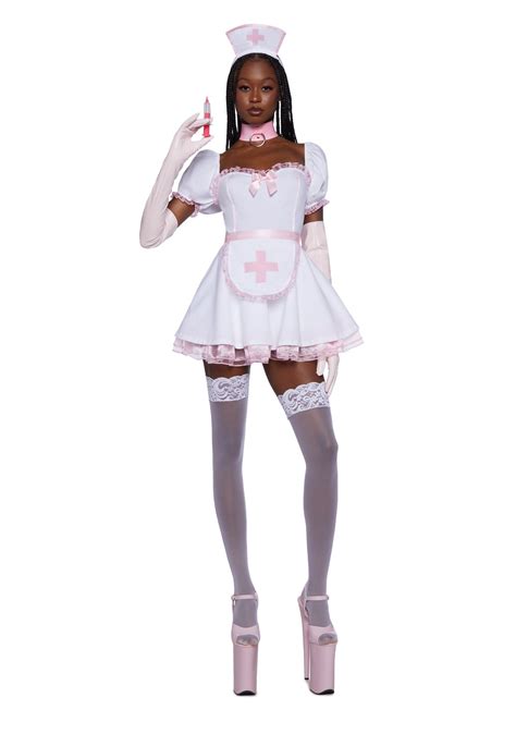 Trickz N Treatz Sexy Nurse Costume Whitepink Dolls Kill