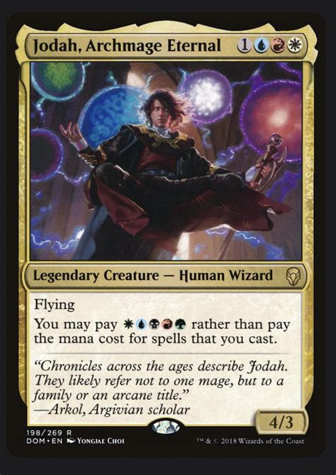 If I Use Jodah Archmage Eternal As My Commander What Color Can The