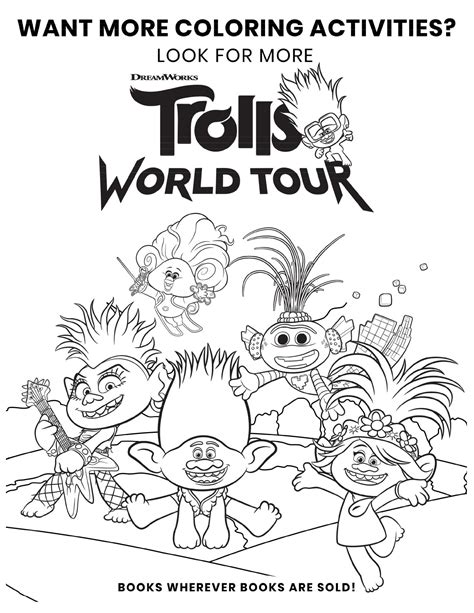 Trolls coloring pages will introduce your children to the magical world of fantastic creatures. Trolls World Tour coloring pages - YouLoveIt.com