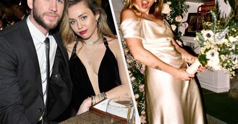 Miley Cyrus Shared Pics Of Her Fooling Around With Her Wedding Bouquet