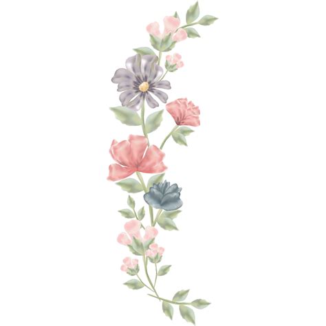 Vector Material Flowers Hand Painted Hq Image Free Png Flower Graphic