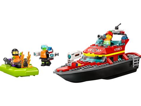 Reddingsboot Brand 60373 City Officiële Lego Winkel Nl