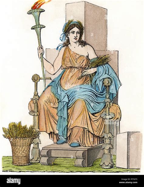 Deméter CERES Nel diosa griega diosa Romana Ceres del crecimiento de plantas alimenticias