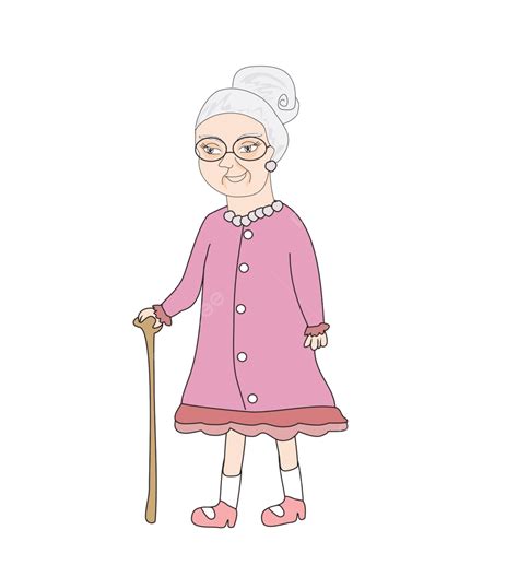 Funny Old Lady Png Vector Psd And Clipart With Transparent