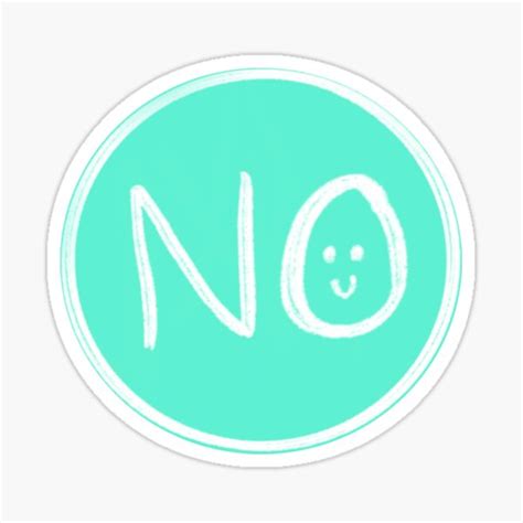 No Smiley Face Sticker For Sale By Peachaem Redbubble