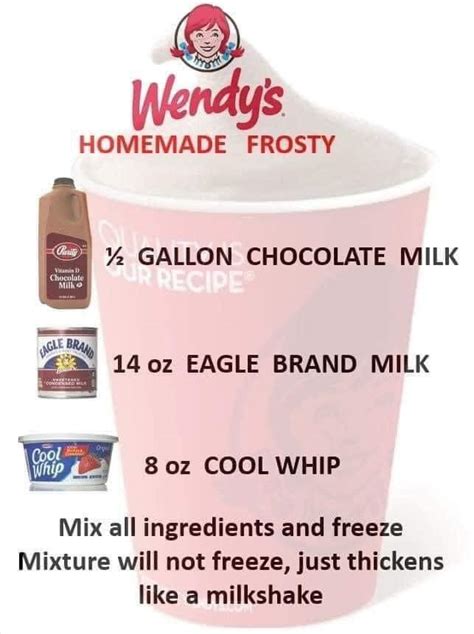 Homemade Wendys Frostys Easy Recipes