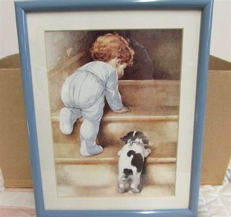 Lot Detail Two Adorable Framed Art Prints By Bessie Pease Gutmann