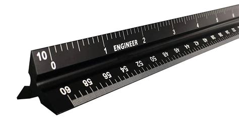 Buy Intoy 12 Inch Triangular Engineer Scale Ruler Anodized Solid