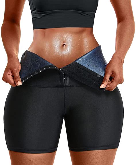 vaslanda sauna shorts for women high waist slimming sauna suit workout pants size s