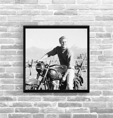 Poster Steve Mcqueen The Great Escape Etsy