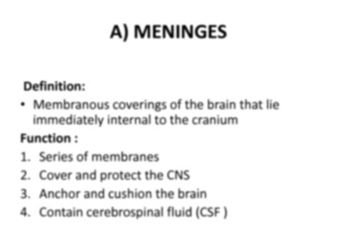 Solution Meninges Ventricles Csf And Blood Supply Studypool