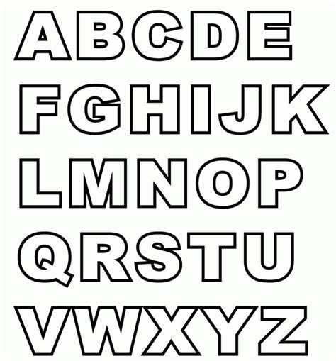 Capital Letter Alphabet Kiddo Shelter Printable Alphabet Letters