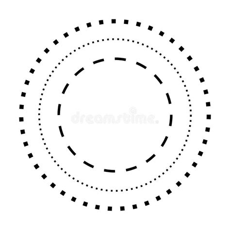 Tracing Circle Shape Lines Element For Preschool Kindergarten And