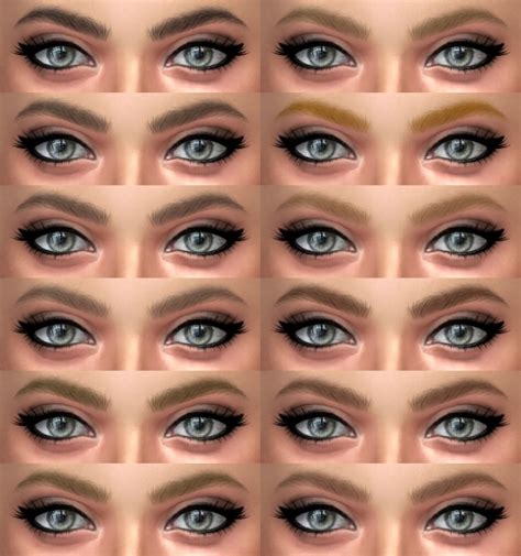 Eyebrows 13 And 14 Hq At Alf Si Sims 4 Updates