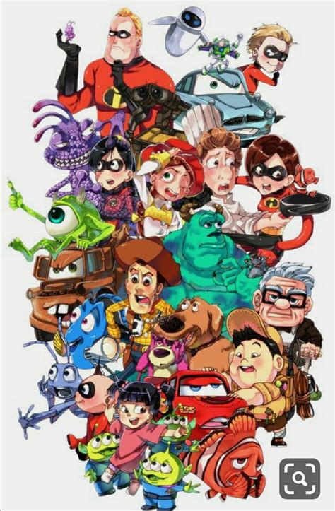 Disney Pixar Movies Disney Animated Films Drawing Cartoon Characters
