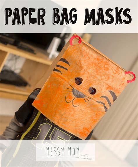 the messy mom paper bag masks