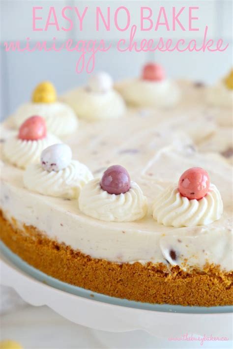 These brownies are utterly fudgy, gooey with a. Easy No Bake Mini Eggs Cheesecake | Recipe | Cheesecake recipes, Desserts, Easter cheesecake