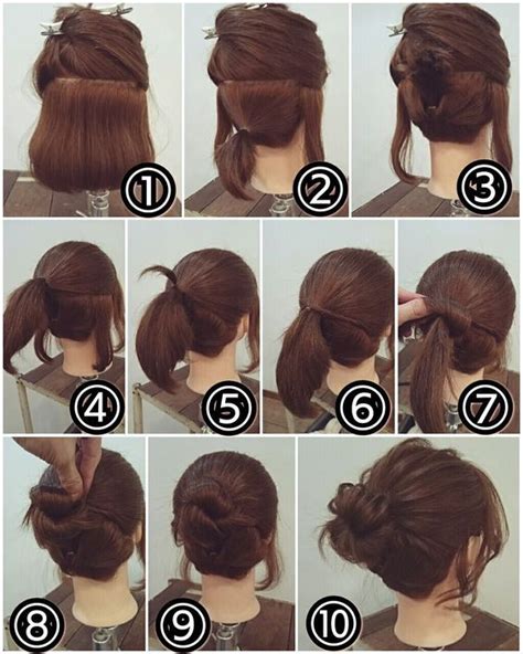 Ideas Easy Bun Styles For Short Hair With Simple Style Stunning And Glamour Bridal Haircuts