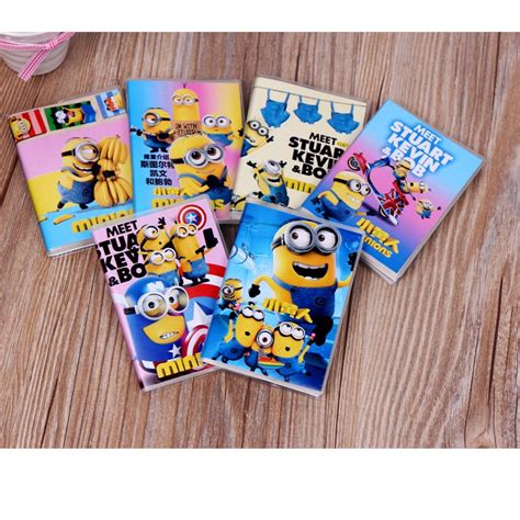 Cute Despicable Me Minions 128k Pvc Cover Notebook Diary Book Exercise