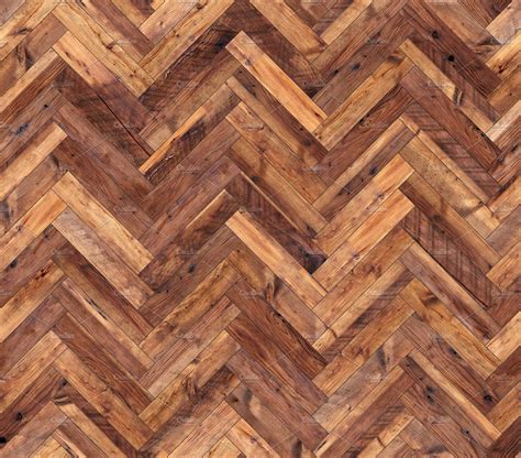 Herringbone Natural Parquet Seamless Floor Texture Stock Photo