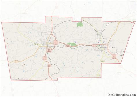 Map Of Polk County Georgia Địa Ốc Thông Thái