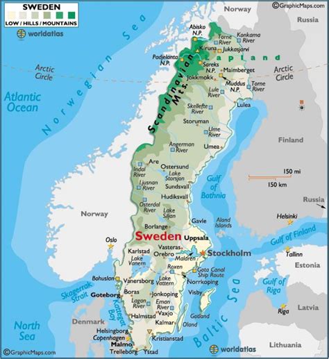 Karte Von Schweden Mit Regionen