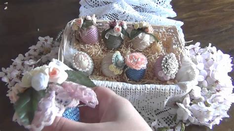 Shabby Chic Easter Cameo Eggs Youtube