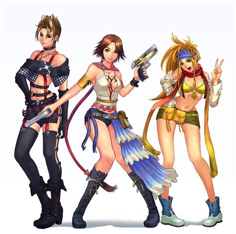 Yuna Rikku And Paine Final Fantasy And More Drawn By Seed