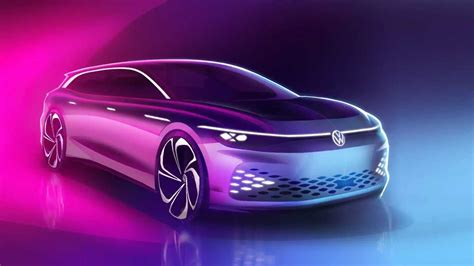 Vw Presents Its First Electric Station Wagon The Id Space Vizzion