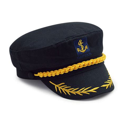 clothing shoes and accessories black captain hat pilot air force military navy yacht skipper