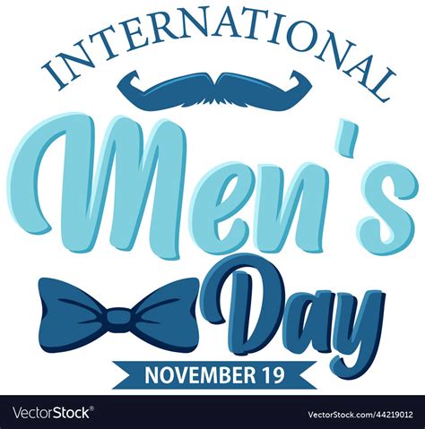 International Mens Day For Poster Or Banner Design