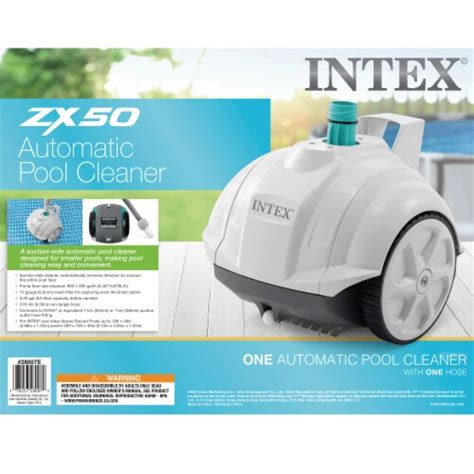 intex 28007e above ground swimming pool automatic vacuum cleaner w 1 5 fitting 1 piece kroger