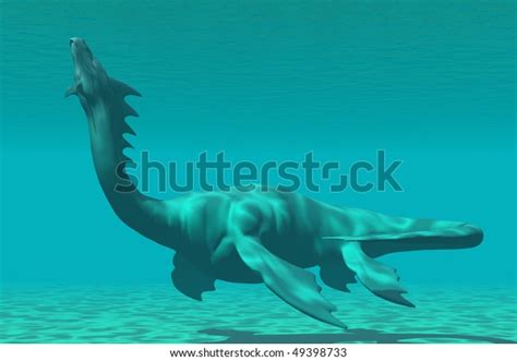 Sea Dragon Mythical Sea Dragon Creature Stock Illustration 49398733