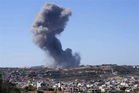 Israel S Military And Hezbollah Exchange Fire Along The Tense Lebanon Israel Border The Los