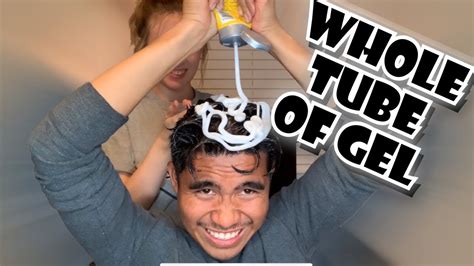 Putting The Whole Tube Of Gel In My Hair Youtube
