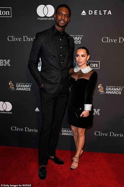 nba legend chris bosh 6ft11 towers over wife adrienne williams 5ft daily mail online