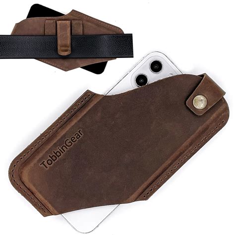 Buy Tobbingear Leather Cell Phone Holster With Belt Clip Leather Belt