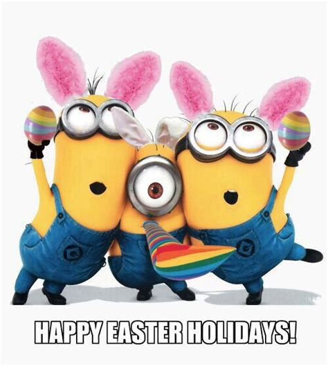 Minions Wearing Bunny Rabbit Ears And Coloring Easter Eggs Art Minions