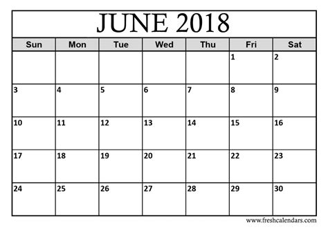 June Printable Calendar Printable World Holiday