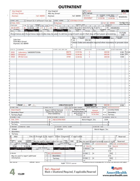 Unveiling The Ub 04 Form Simplifying Medical Billing Claims