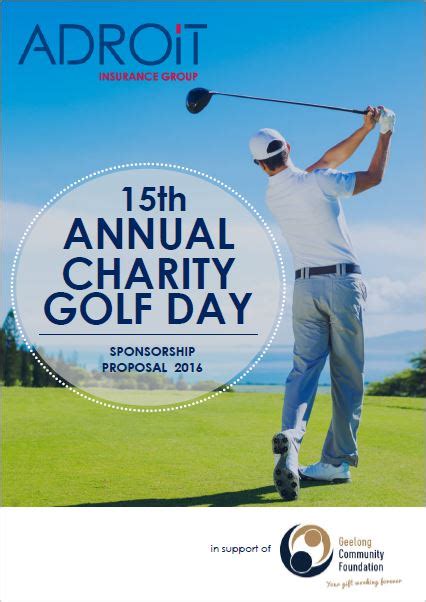 Adroit insurance is an insurance company in victoria. Adroit Annual Charity Golf Day - Geelong Community Foundation