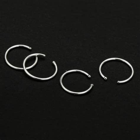 925 Silver Nose Jewelry Nose Piercing Hoop Gold Nose Ring In Body
