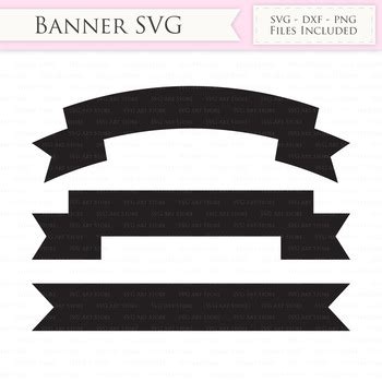 Free Ribbon Banner SVG Files Banner svg cutting files Cricut and
