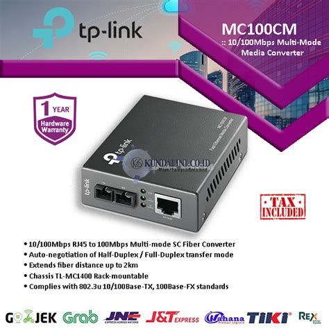 Tp Link Mc100cm 10100mbps Multi Mode Media Converter Pt Kundalini